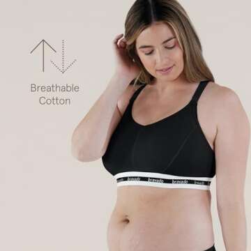 Bravado Designs Original Full Cup Nursing Bra in Cotton-Modal | Black | XL