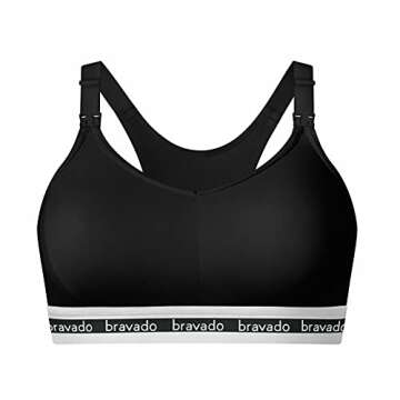 Bravado Designs Original Full Cup Nursing Bra in Cotton-Modal | Black | XL
