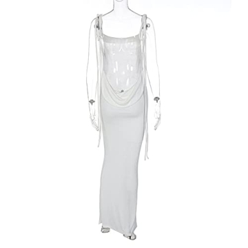 JUMISEE Women Sexy Backless Maxi Dress for Parties