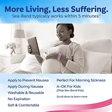 Sea-Band Mama! Anti-Nausea Wristband for Morning Sickness