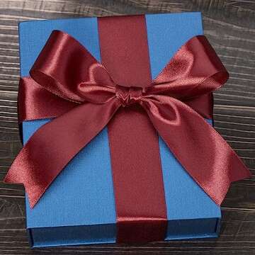 ATRBB 25 Yards 1-1/2 inch Wide Satin Ribbon Perfect for Wedding,Handmade Bows and Gift Wrapping(Wine Red)