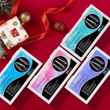 HIOTIOL Soft Gel Nail Tips Kit - 552Pcs for DIY Nail Art