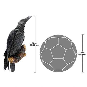 Gothic Raven Wall Sculpture for Unique Home Decor