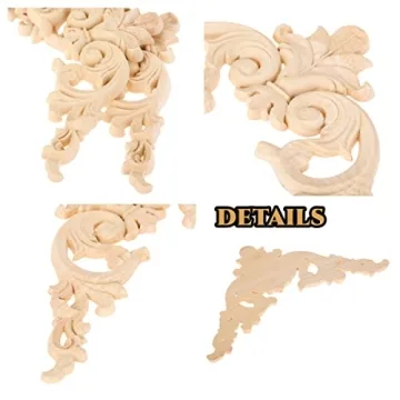 MUXSAM Wooden Onlays - Elegant Carvings for DIY Projects