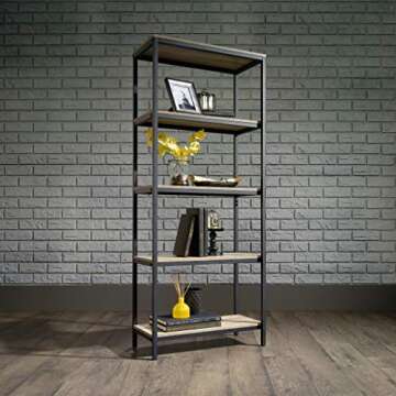 Stylish Sauder North Avenue Tall Bookcase with Sturdy Design for All Spaces