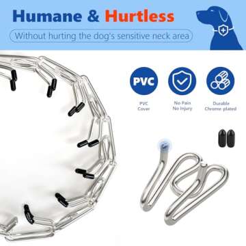 Supet Adjustable Dog Prong Collar for Better Training Control