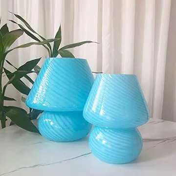 Charming Swirl Mushroom Lamp for Elegant Home Decor