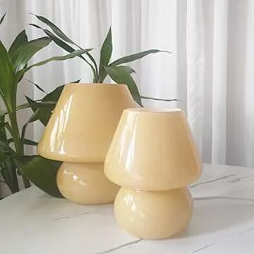Charming Swirl Mushroom Lamp for Elegant Home Decor