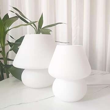 Charming Swirl Mushroom Lamp for Elegant Home Decor