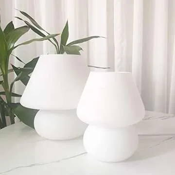 Charming Swirl Mushroom Lamp for Elegant Home Decor