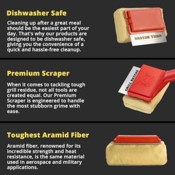 Grill Rescue Bristle-Free BBQ Brush – Safe & Effective Cleaning Tool