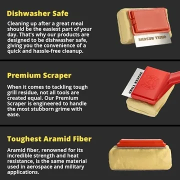 Grill Rescue Bristle-Free BBQ Brush – Safe & Effective Cleaning Tool