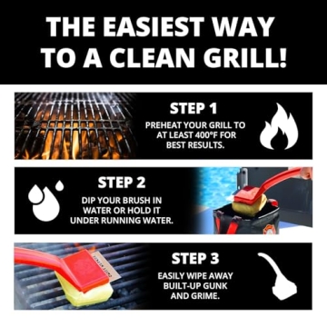 Grill Rescue Bristle-Free BBQ Brush – Safe & Effective Cleaning Tool
