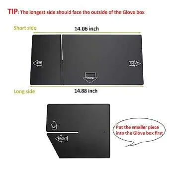 JDMCAR Compatible with Toyota 4Runner Accessories 2010-2023 2024 Glove Box Organizer and Lexus GX 460 (2010-2023)，Insert ABS Black Materials 4-Runner Compartment Tray