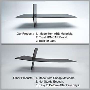 JDMCAR Compatible with Toyota 4Runner Accessories 2010-2023 2024 Glove Box Organizer and Lexus GX 460 (2010-2023)，Insert ABS Black Materials 4-Runner Compartment Tray