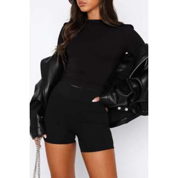 Stylish ForeFair Backless Long Sleeve Top for Women