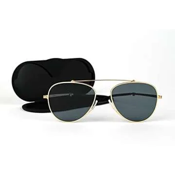 ThinOptics Milano Aviator Sunglasses with Case