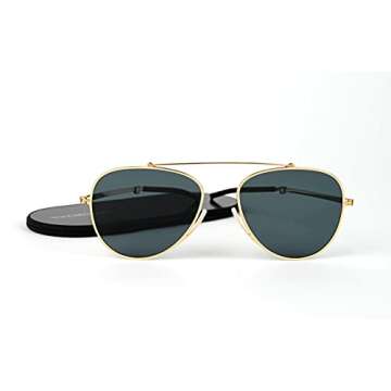 ThinOptics Milano Aviator Sunglasses with Case