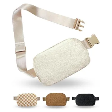 Boutique Fleece Belt Bag | Sherpa Crossbody Bag for Fashion Travel
