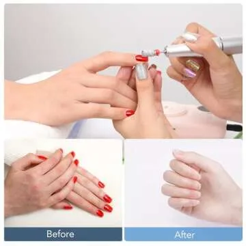 GazePlus 100 Pcs Zebra Sanding Bands for Nail Drills