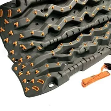 ARB TREDPROMGO Vehicle Recovery Boards Traction Tracks and Extraction Device for Off-Road Mud, Sand, & Snow(Grey/Orange)