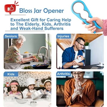 Bloss Anti-Skid Jar Opener for Easy Lid Removal