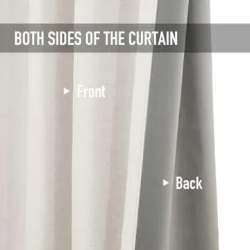 100% Blackout Shield Linen Blackout Curtains for Bedroom, Thermal Insulated Curtains 96 Inch Length 2 Panels Set, Grommet Drapes for Living Room, 50” W x 96” L, Beige