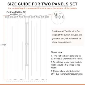 100% Blackout Shield Linen Blackout Curtains for Bedroom, Thermal Insulated Curtains 96 Inch Length 2 Panels Set, Grommet Drapes for Living Room, 50” W x 96” L, Beige