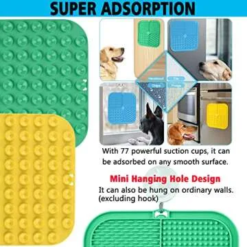 Kwispel Lick Mat for Dogs with Suction Cups and Spatula