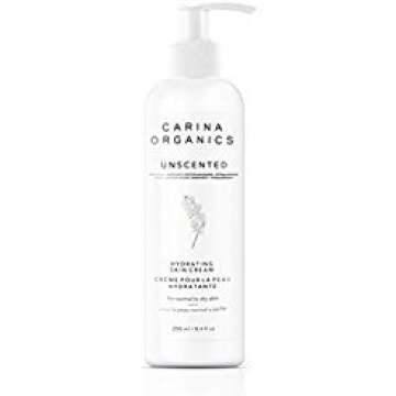Carina Organics Unscented Daily Moisturizing & Hydrating Skin Cream, 250ml