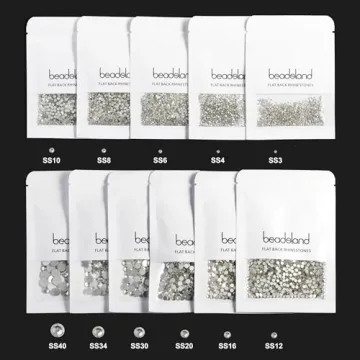 Beadsland 144pcs Crystal Rhinestones for Crafting