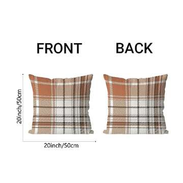 AOFANGGO Fall Decorative Throw Pillow Covers Set of 2