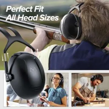 SNR 35dB Noise Cancelling Ear Muffs for Hearing Protection