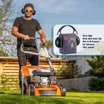 SNR 35dB Noise Cancelling Ear Muffs for Hearing Protection