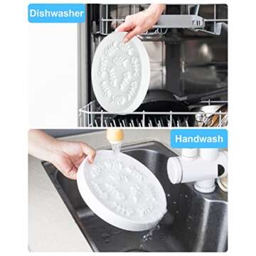 DDMOMMY Ceramic Pet Feeder, Slow Feed for Cats & Dogs