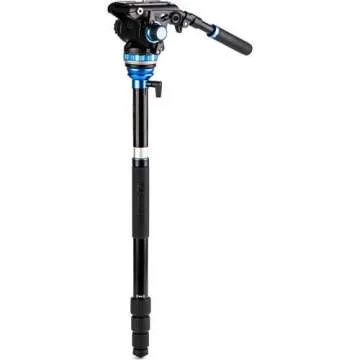 Benro A3883 Reverse-Folding Aluminum Travel Tripod with S6Pro Fluid Video Head (A3883TS6PRO)