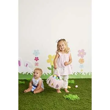 Mud Pie Girls Bunny Gingham Dress for Easter Celebrations