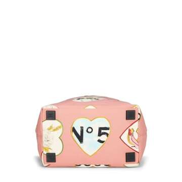 Chanel, Pre-Loved Pink Canvas Camellia Heart Tote, Pink