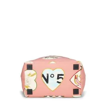 Chanel, Pre-Loved Pink Canvas Camellia Heart Tote, Pink