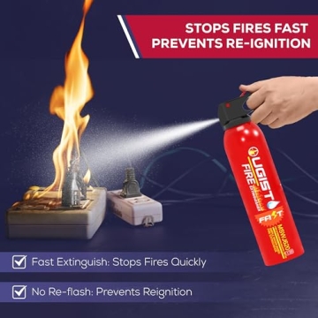 Ougist Eco-Friendly Fire Extinguisher for Home & Vehicle Safety