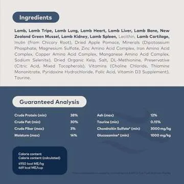 ZIWI Peak Air-Dried Cat Food – Lamb - All Natural, High Protein, Grain Free, Limited Ingredient w/ Superfoods (14oz)