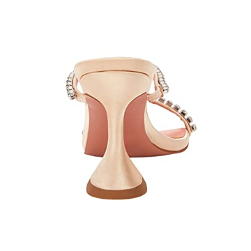 VETASTE Women's Satin Heeled Sandals for Weddings and Parties