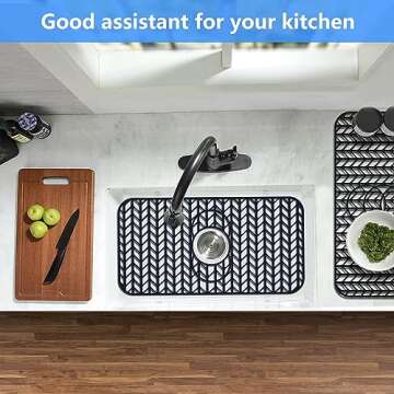 JIUBAR Customizable Silicone Sink Protectors for Kitchen