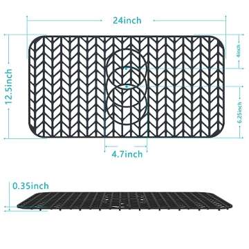 JIUBAR Customizable Silicone Sink Protectors for Kitchen