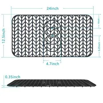 JIUBAR Customizable Silicone Sink Protectors for Kitchen