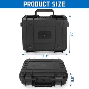 TORIBIO Miniature Storage Figure Case, Miniature Sturdy Hard Case 48 Slot Figurine Minature Carrying Case, Compatible with Warhammer 40k, Dungeons & Dragons and More