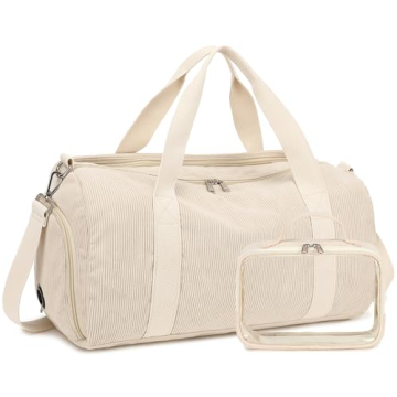 Duffle Bag for Gym Sports Women Girls Workout Travel Bag Weekender with Shoe Compartment and Wet Poc...