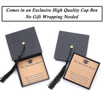 Quietsun Graduation Gifts for Him 2025 - Stylish Bracelet with Compass Charm