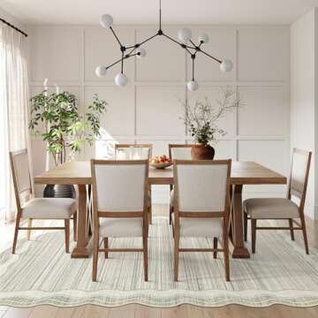 Lahome Modern Area Rugs 8x10 Large Rugs for Living Room,Non-Slip Dining Room Rugs for Under Table,Ab...