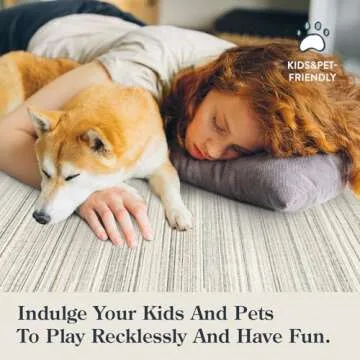 Lahome 8x10 Modern Area Rug Soft and Washable